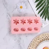 8 flores rosa