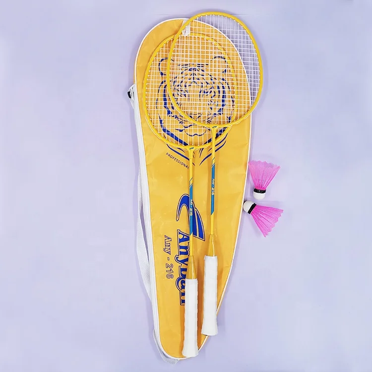 High Quality Shuttlecock Set Trend Badminton Set Badminton Racket & Shuttlecock Set Steel Badminton Racket and Plastic Shuttles details