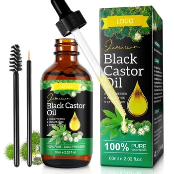 Private Label 100% Pure Cold Pressed Organic Jamaican Black Castor Oil