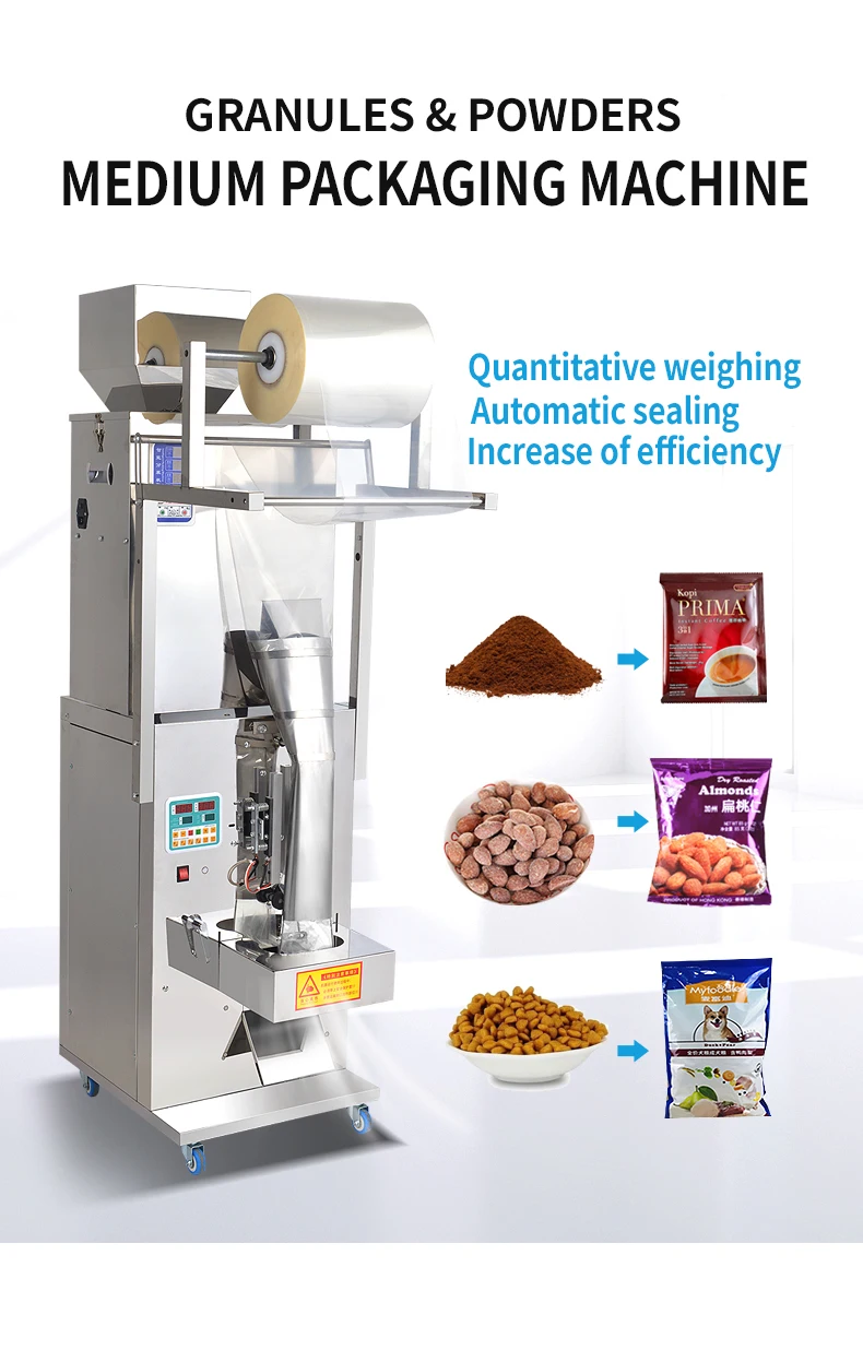 500g Automatic Large Food Pouch Packing Tea Bags Powder Pine Nut Multi-function Packaging Machine