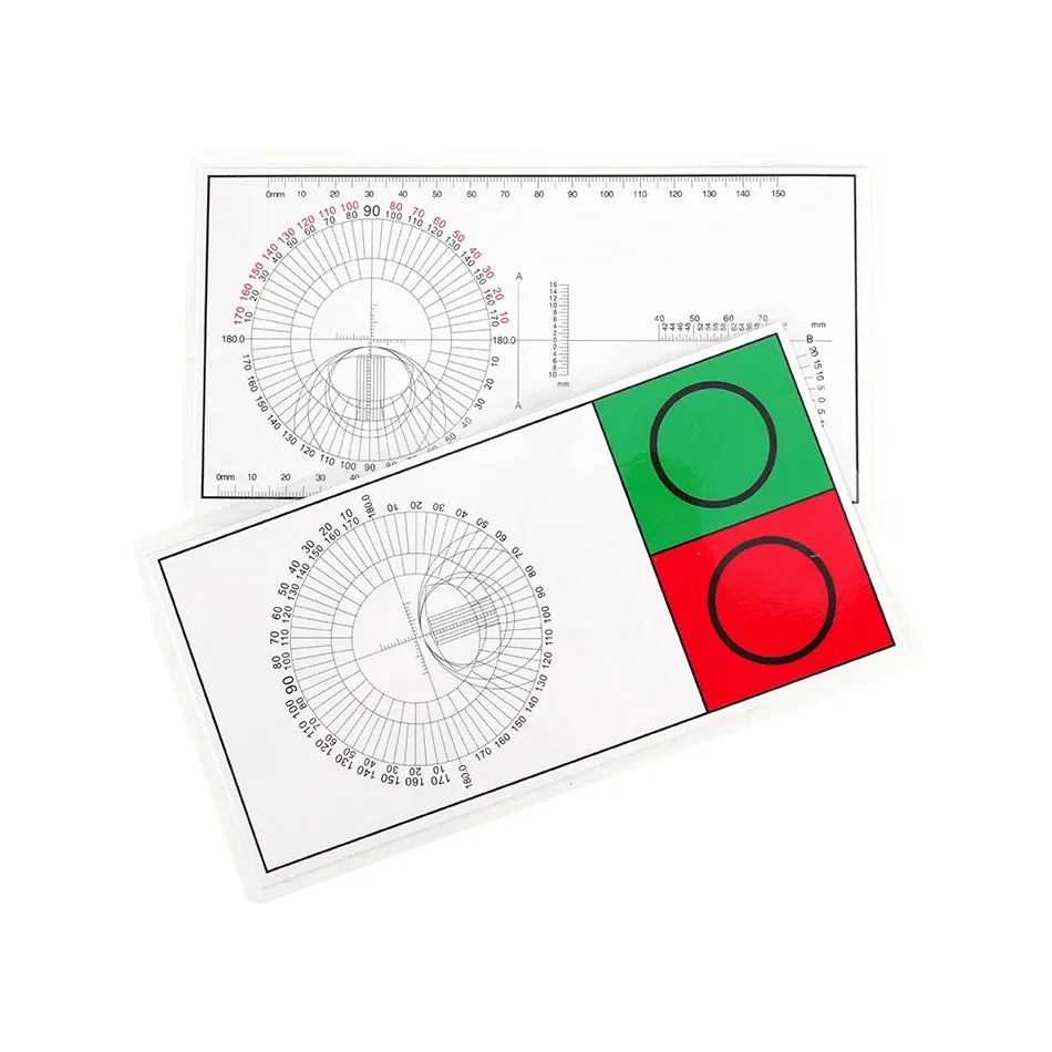 Factory Price 2PCS Vision Chart Test Card Presbyopia Focusing Plate Plastic Sealed Small Card Detection Ophthalmic