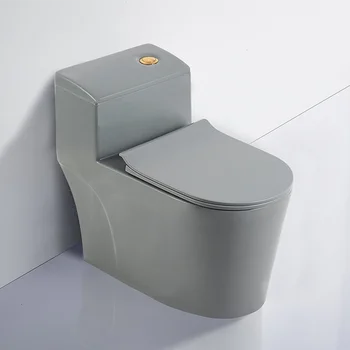 Luxury Modern Design Commode Floor Mounted S Trap Grey