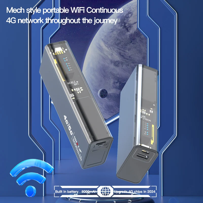 4G Mobile Wifi Router Power Bank Dual Frequency Wireless Mifis Pocket Router Type-C Portable Wifi 4g Router with Sim Card