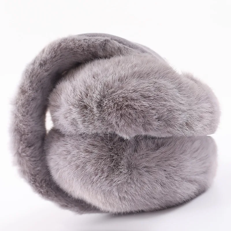 Модные женские наушники из овчины складные милые Австралия Зимние теплые на