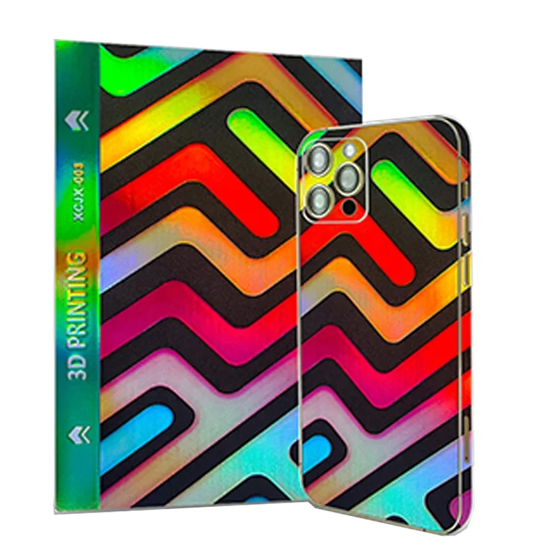 Cutter Protective PVC Skin Stickers Vinyl 3D Decal Body Mobile Shiny Skins  Phone Back Film