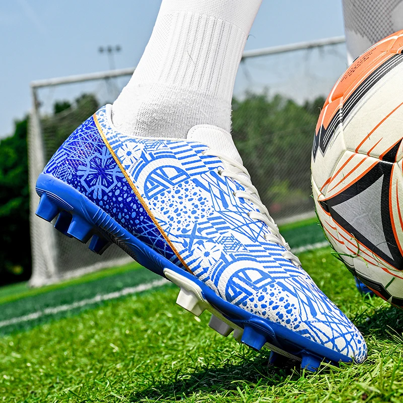 New Low-top Long-spike Football Shoes Rubber Out-sole Effective Anti-slip Football Boots aperçu 2