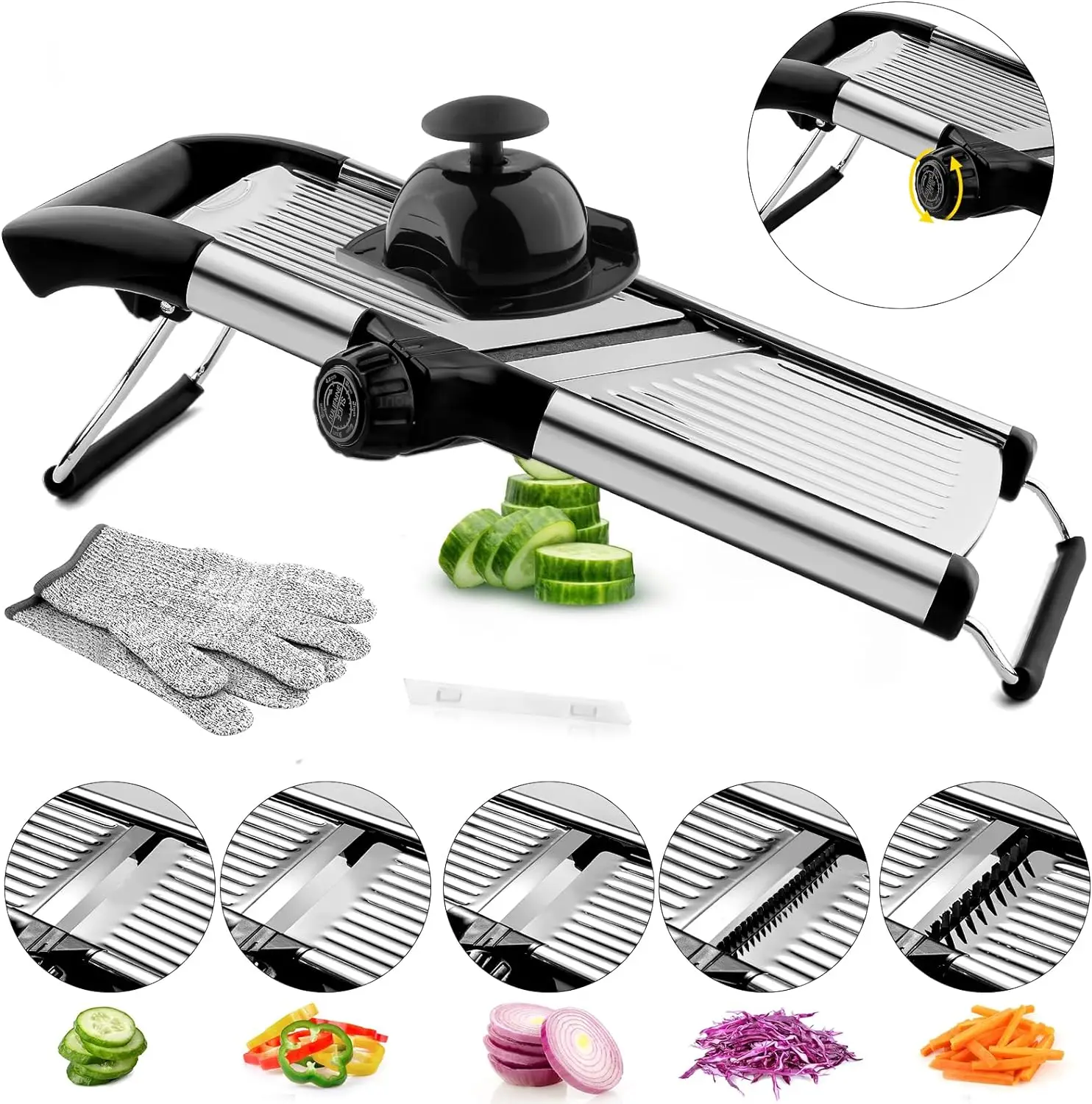 Gadget 2025 New Arrival Mandoline Fruit Slicer Multifunctional Shredder Julienne Cutter Slicer Safe Mandoline Slicer