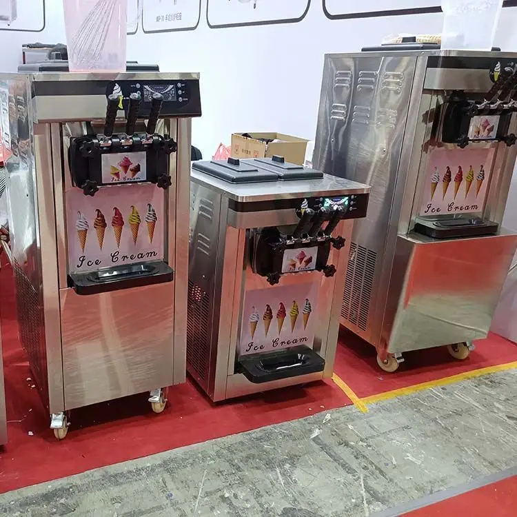 5 Gallon Ice Cream Maker Machine Porttil Topping Freezer Flavor Scrapper Roller Drumfried Combine And Slush Parte Box Seal Soft