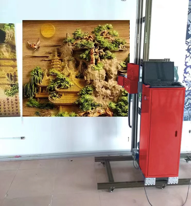 Cheapest wall art inkjet mural decor uv wall and floor printing machine 8d wall printer printing machine