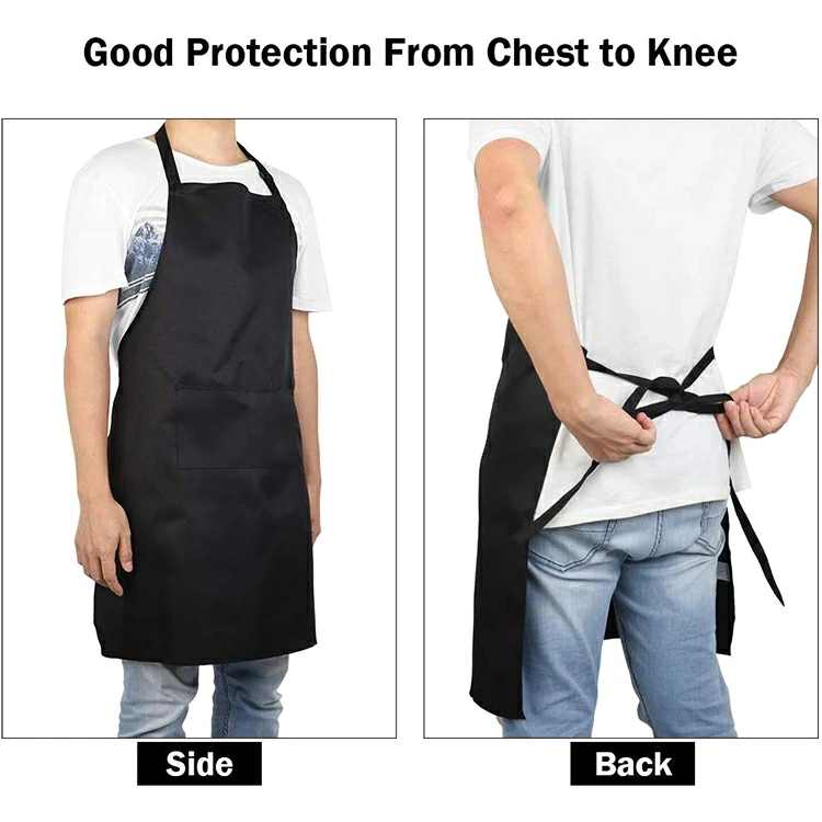 2 Pezzi Grembiule Da Cucina Chef, Grembiuli Impermeabili E Regolabili - Foto 3