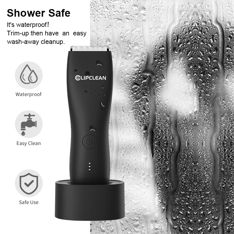 Clipclean Electric Body Hair Trimmer - Waterproof & Ceramic  display picture 2