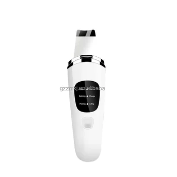 Facial skin scrubber face skin spatula blackhead LED screen display clean face and pores reduce wrinkles and fine lines