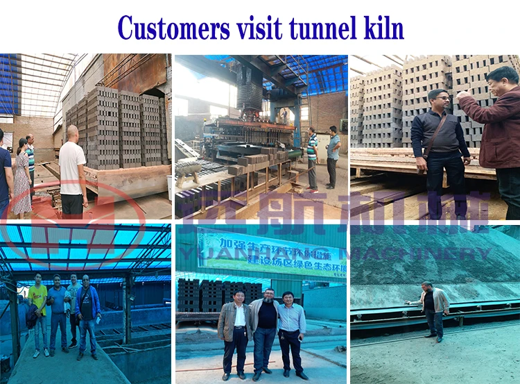 Mini Automatic Firing Coal Fired Red Soil Clay Mud Soil Brick Factory Hoffman Burning Wheel Tunnel Kiln Price