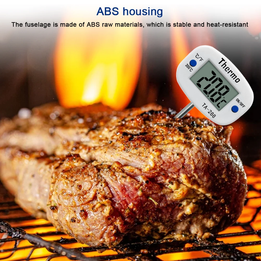 cooking probe thermometer bbq meat chocolate