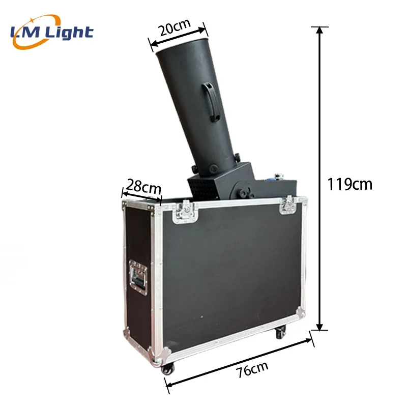 Mini Adjustable Angle Paper Blast Launcher Cannons Machine Dmx Small Co2 Confetti Machine for Events Club Festival Stage Party