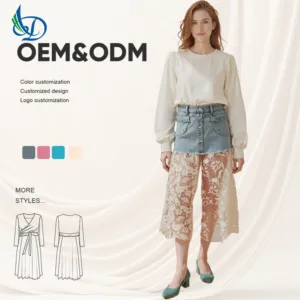 Summer Fashion Women's Mid Rise  with Loose and Wide Legs, Breathable and Casual Style