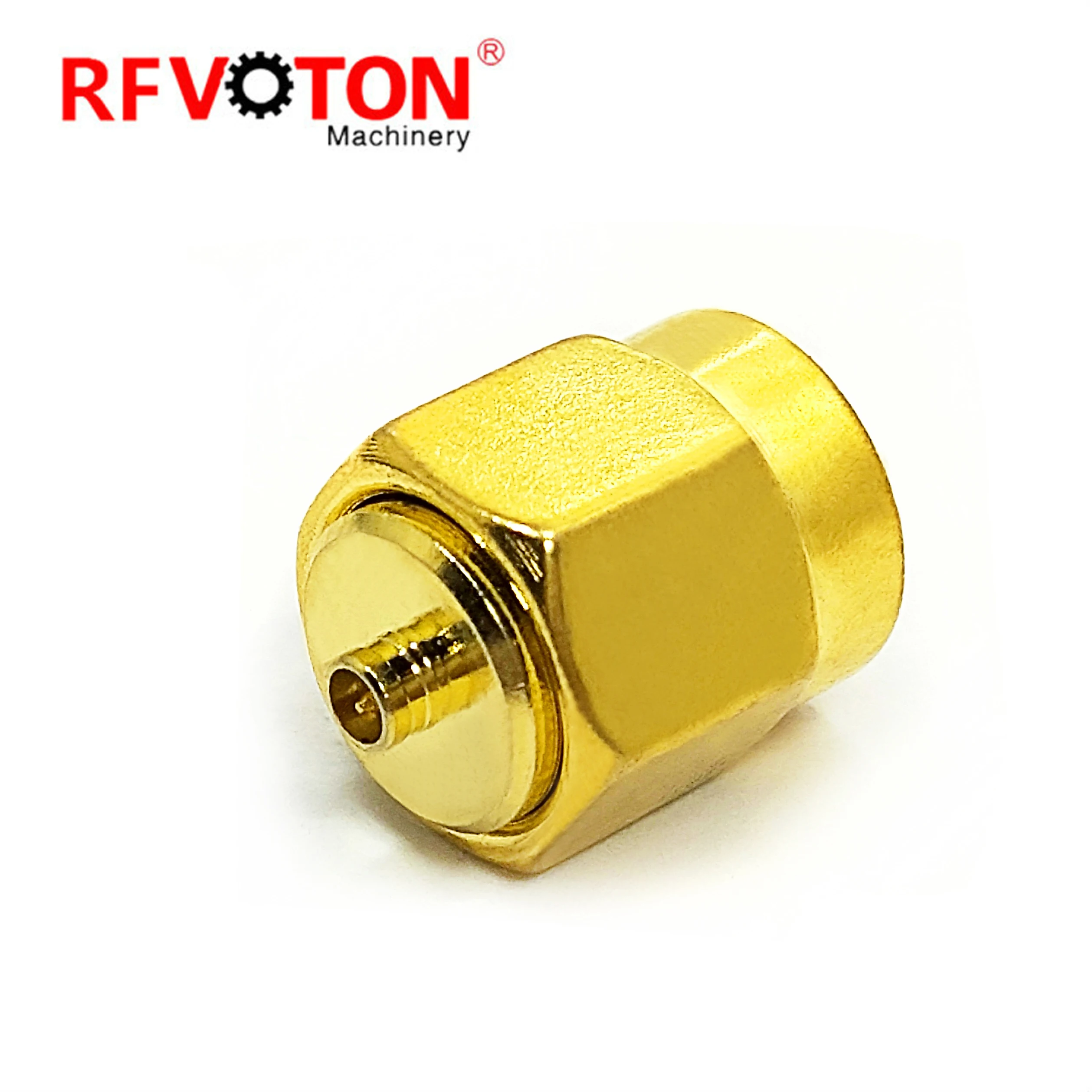 Factory Low Price Adaptor SMA Male Plug to UFL U.FL MHV Male Macho Brass Rf Coaxial Coax Adapter in Stock  Adaptor Connector