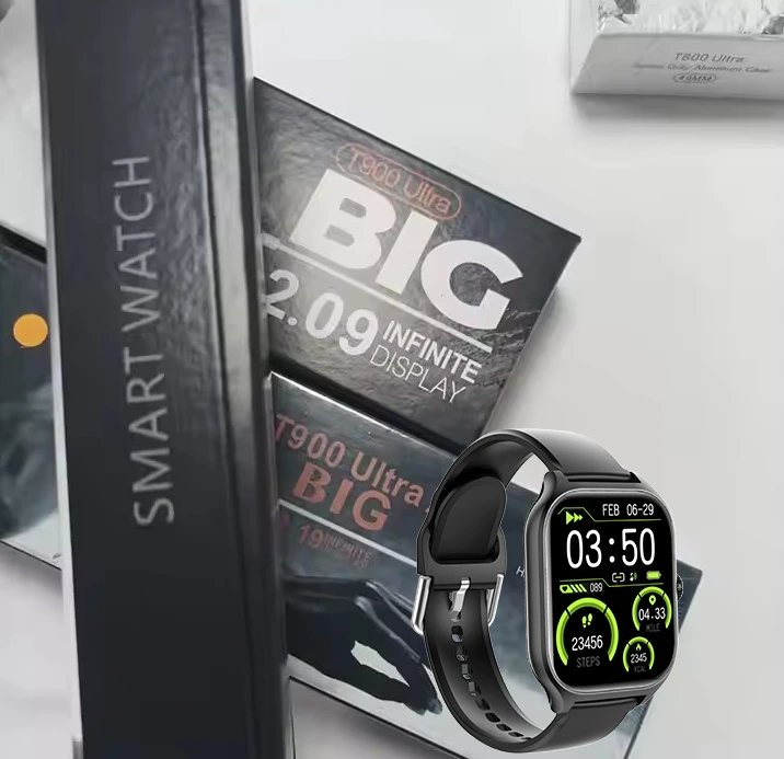 Ultra2 Pro Max T800 T900 Smart Watch 2.09 Inch Series 8 9 TFT Display Square Shape Answer Call Function