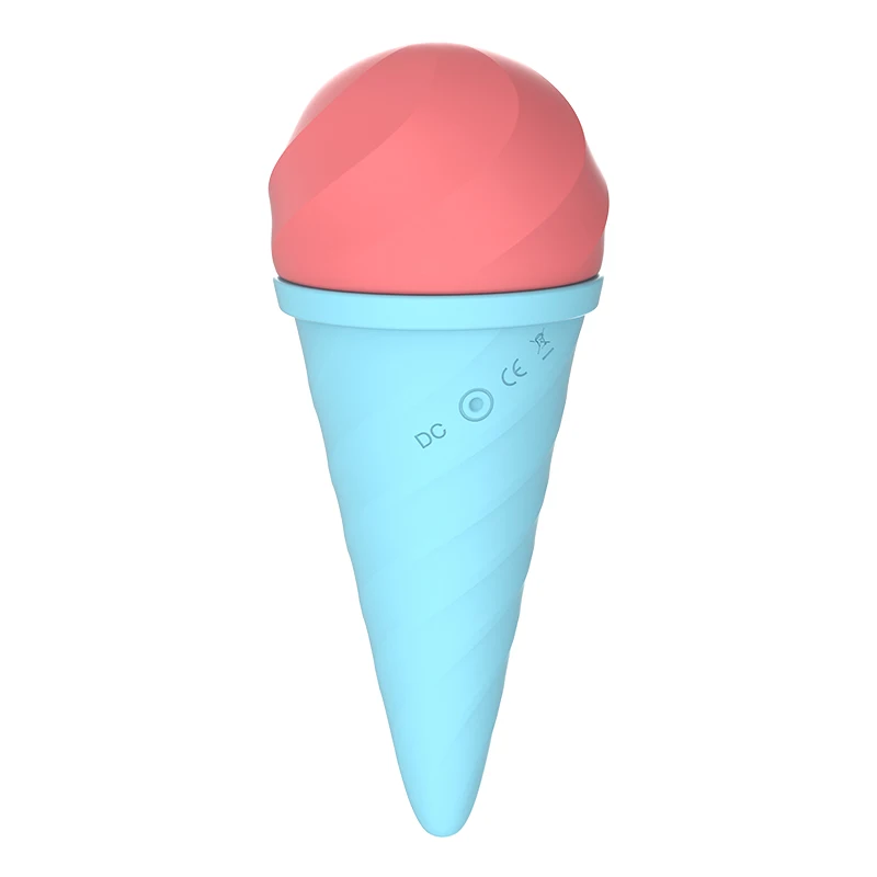 Cute Ice Cream Adult G Spot AV Wand Massage Clitoris Vagina Vibrator Pleasure Stimulator Masturbator Sex Toys for Women