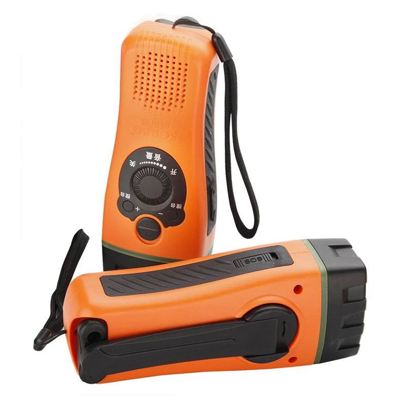 Emergency Tools Emergency Usage dynamo Hand Crank Flashlight Radio Kinetic Energy Conversion Radio With Flashlight
