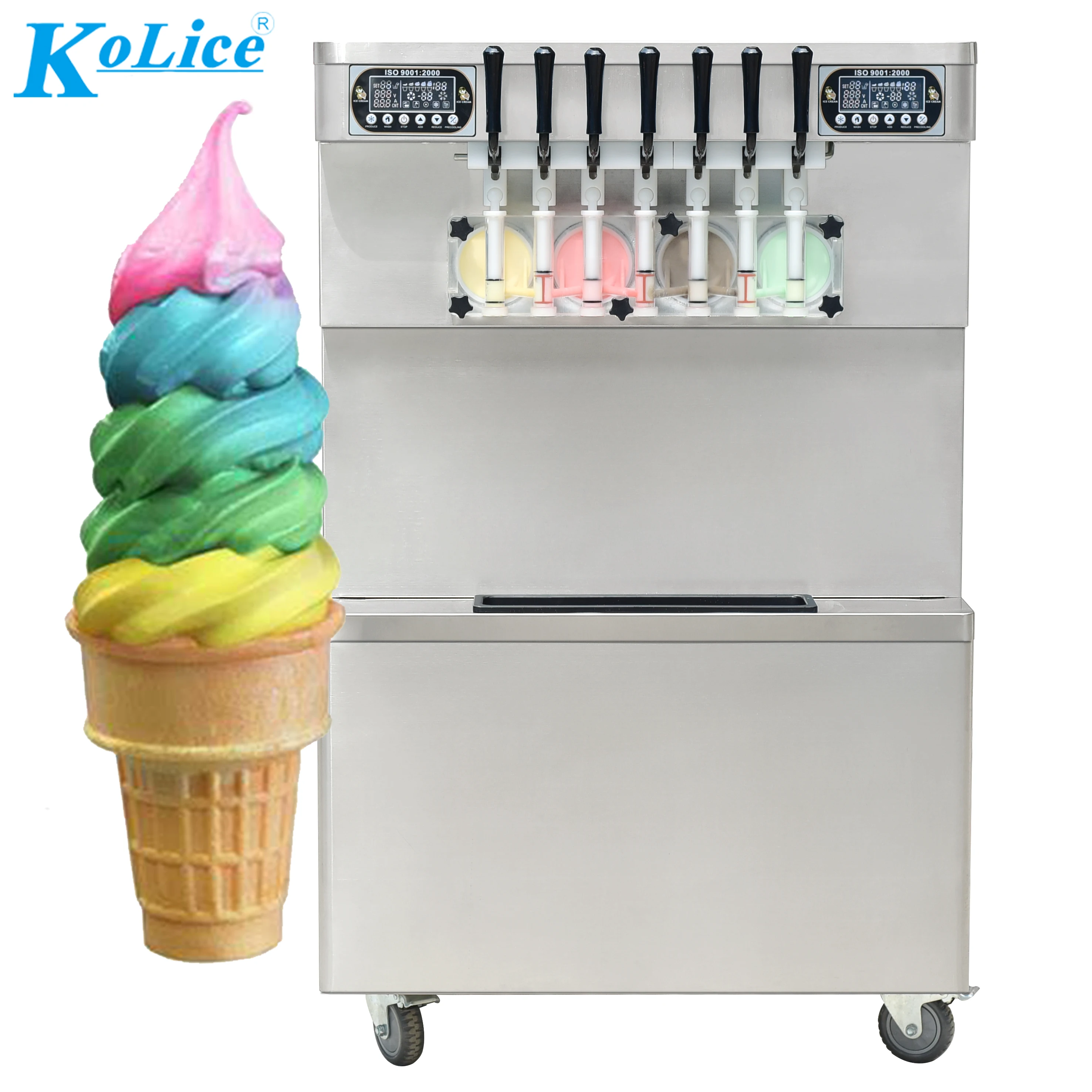 9 flavor soft serve machine