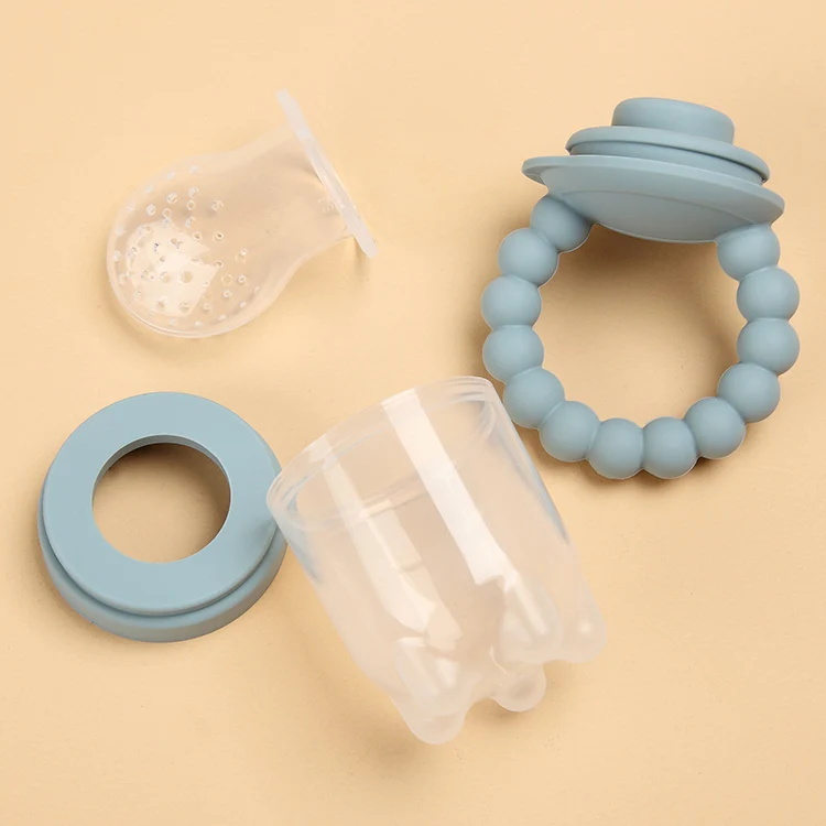 Baby Infant Teether Nipple Fruit Food Bite Silicone Teethers Safety