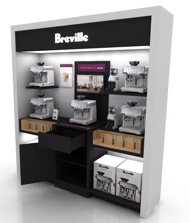Timber Display Stand for Coffee Machine
