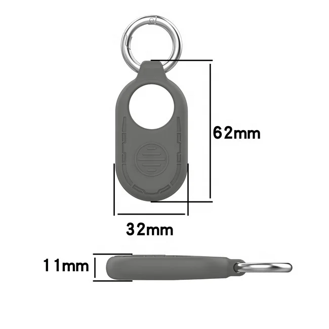 Silicone Keychain Case for Samsung for Galaxy Smart Tag 2 Tracker Smarttag 2 Tracker Case with Key Ring Rubber Material