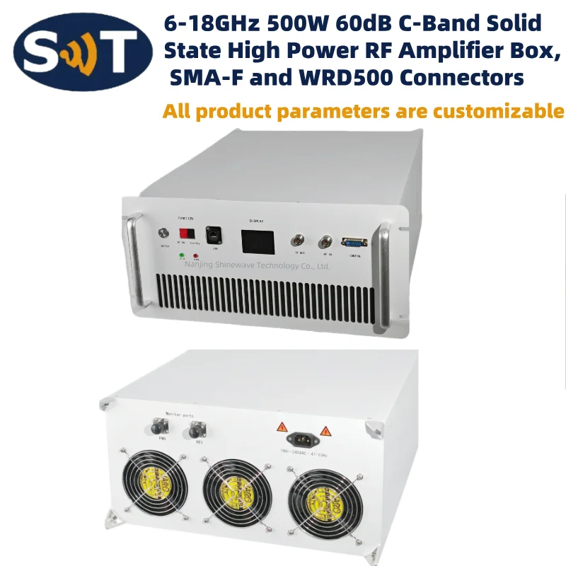 洋書 Solid-State Microwave High-Power Amp 6-18GHz 500W Solid State RF High Power Amplifier for Radar