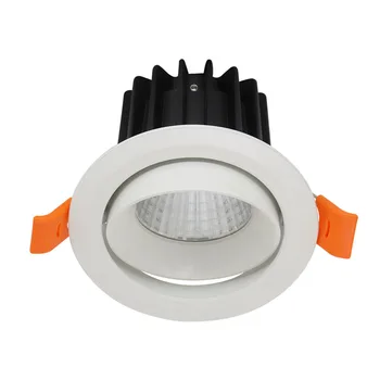 4Inch LED Recessed Ceiling Light, 9W Dimmable LED Downlight, Warm White 2700K-5000K, Directional COB Recessed Light