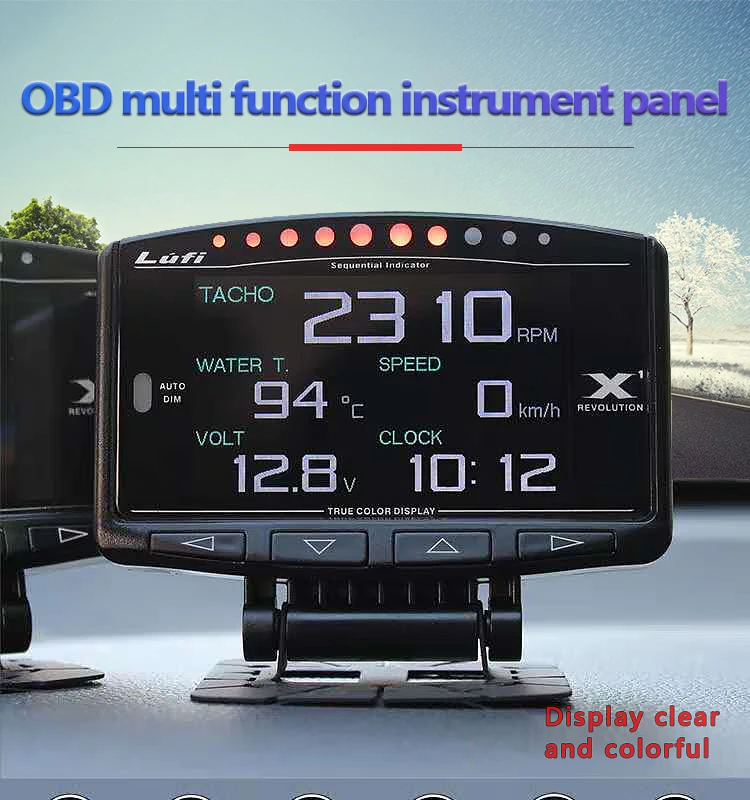Navihua OBDx1 Car Smart Upgrade X1 Multifunction Digital Gauge Meter ...