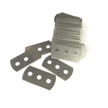 Tungsten Carbide 3 Holes Film Cutting Razor Blade 43*22.03mm Industrial Blades
