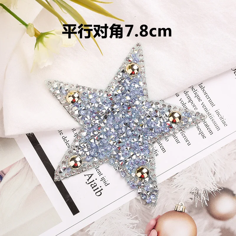 iron on rhinestone star patches for