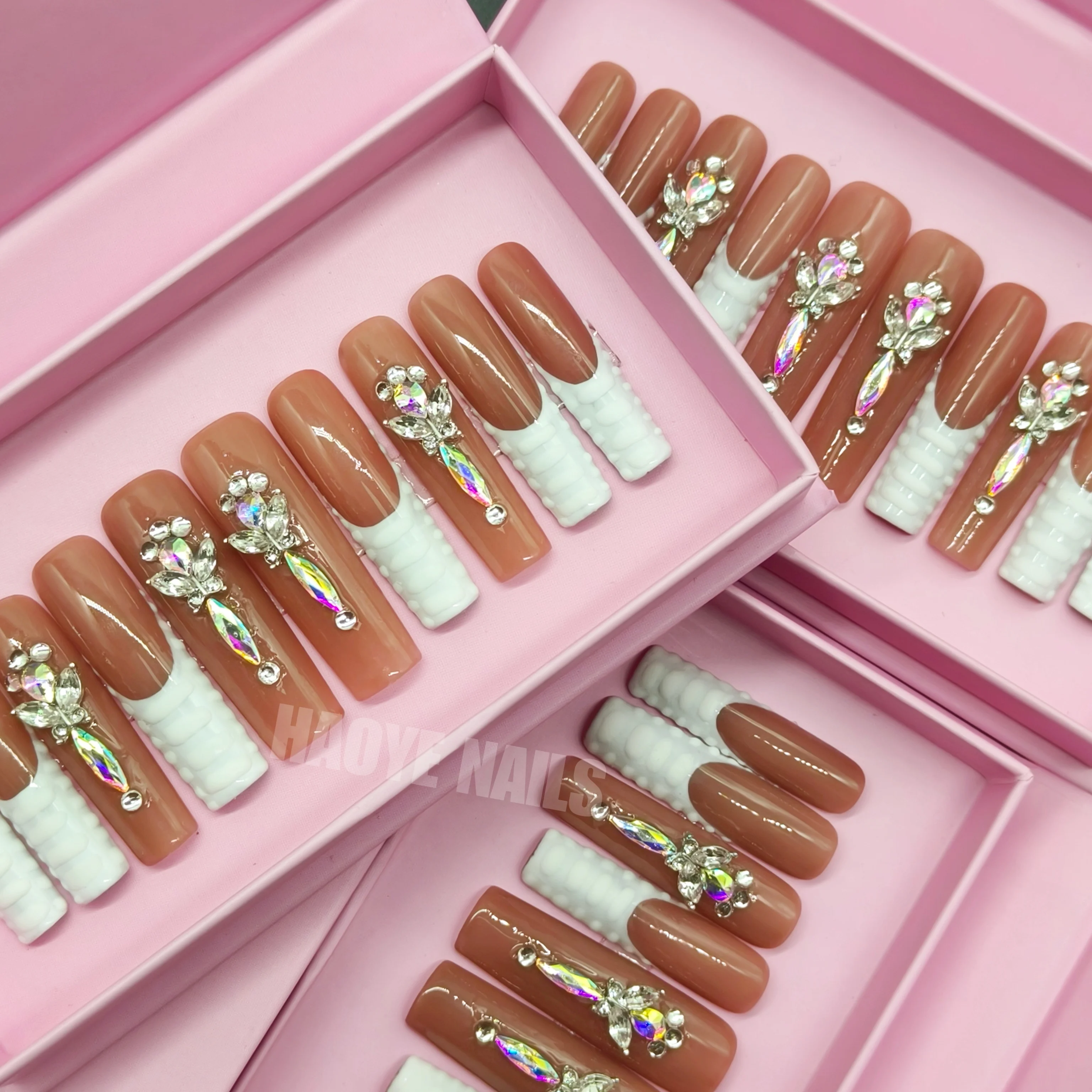 2023 Nail Art Y2k Private Label Custom Design Gel Polish Square Coffin