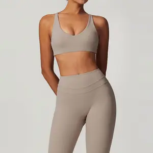 Wholesale Skin-Friendly Yoga Bra Self-Cultivation Elastic High Quality Top Rated Sports Bras Womens Sports Bra