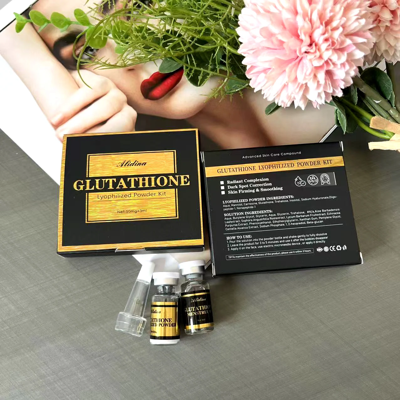 Korean Glutathione Age-Aging Pure Rejuvenating Skincare Cosmetic Skin Care  Peptides Vitamin c Glutathione Whitening Face Serum D
