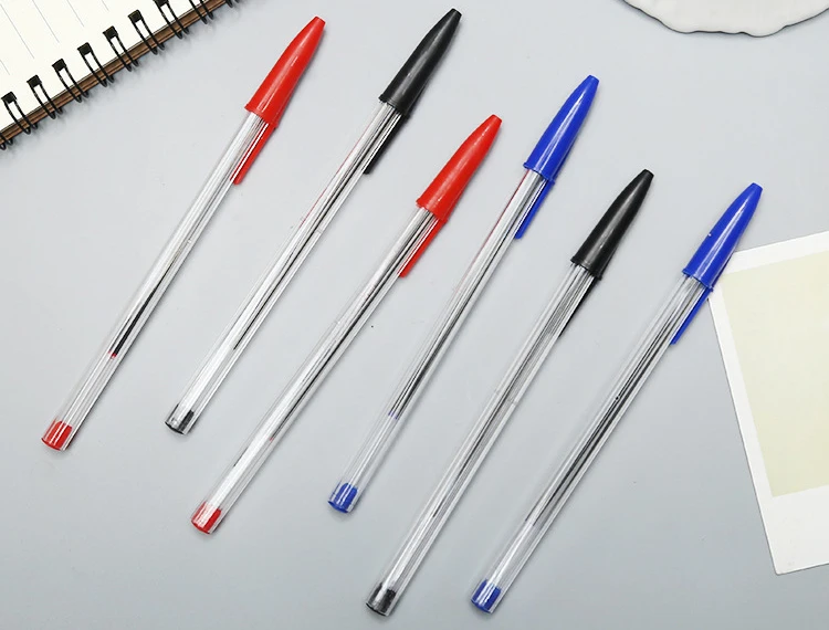 Office And School Stationery Bulk Blue Plastic Ballpoint Pens - Buy ...