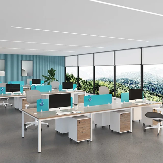 New Modern Design Coworking Modular Office Workstation Cubicle Call Center Work Station Desk