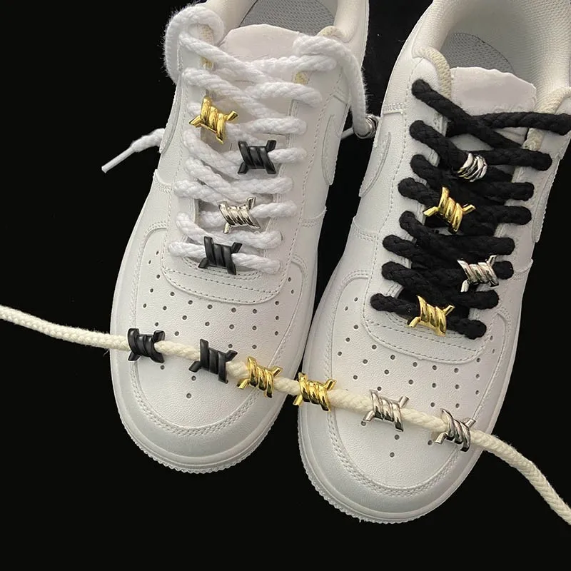 Metal Air Force Gold Lace Dubrae Shoe Laces Af1 Gold Dubrae Luxury