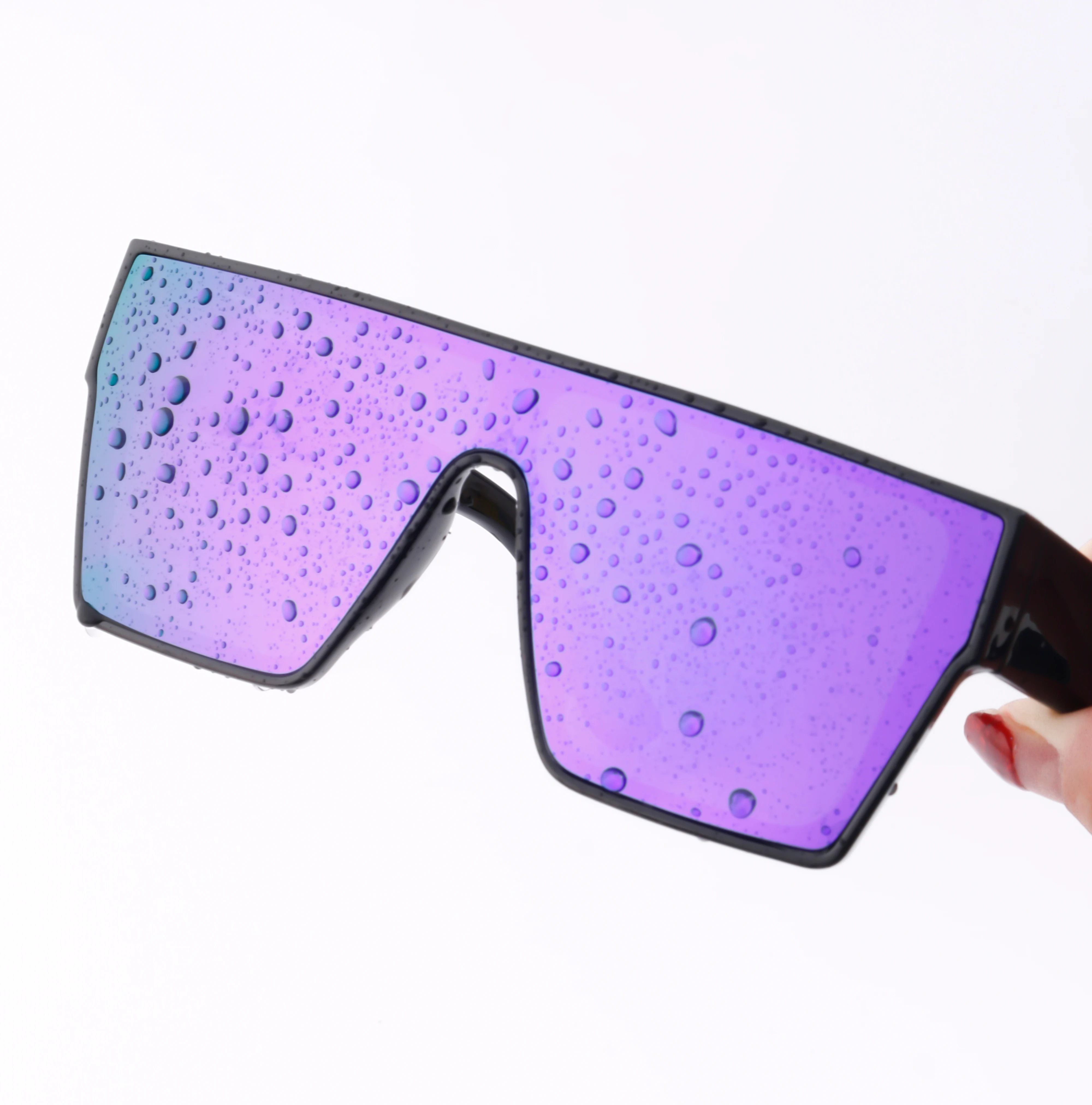 ?New Purple Polarized Sunglasses for Men Women Stylish Trendy Square Purple Square Sunglasses for Men for sale | eBay main image 3