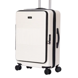 New Front Open Multi Function Luggage Case Business Aluminum Travel ABS Material Suitcase Trolley Bag