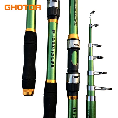 best telescopic fishing rod aliexpress Rod, 6.9ft 2Pcs Fishing Rods Set, Carbon Fiber Fishing Pole, 2PCS Spinning and Reel Combo with Carrier Bag Freshwater Fishing Rod and Reel Combos Kits Fishing Gear Light Telescopic Long Handle Carbon