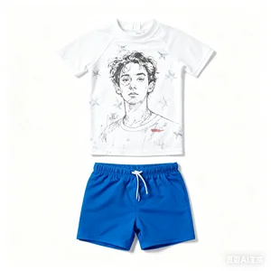 Oeko Tex Custom Children Swim Baby Suit Swimming Pant Infant Boy Kid Swimwear Spandex/Polyester Breathable Soft for Beach