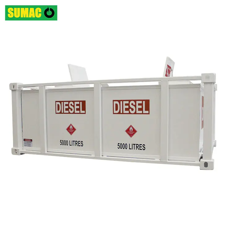 Sumac 5000L Carbon Steel Double Deck Chemical Storage Equipment Durable Oil Storage Tank manufacture