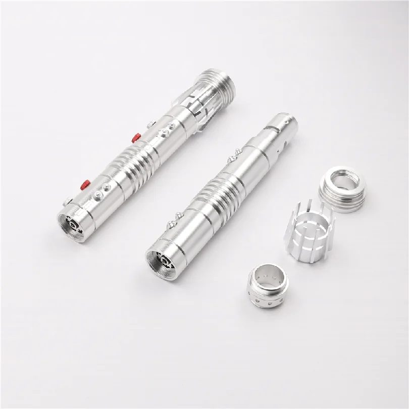 Лидер продаж металлический штырь световой меч вспышка на ститье съемные двойные лезвия набор для прямой поставки