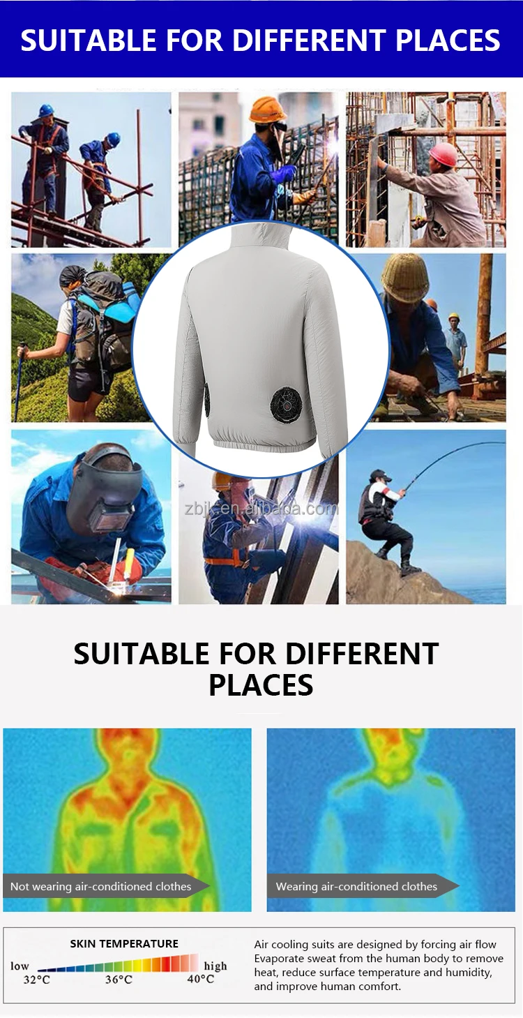 New Design Air Conditioned Clothes Summer Outdoors Sunscreen Air