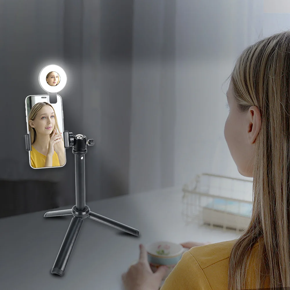 2022 Newest Led Ring Fill Light Clip Phone Mobile Portable Security Selfie Live Fill-In Light