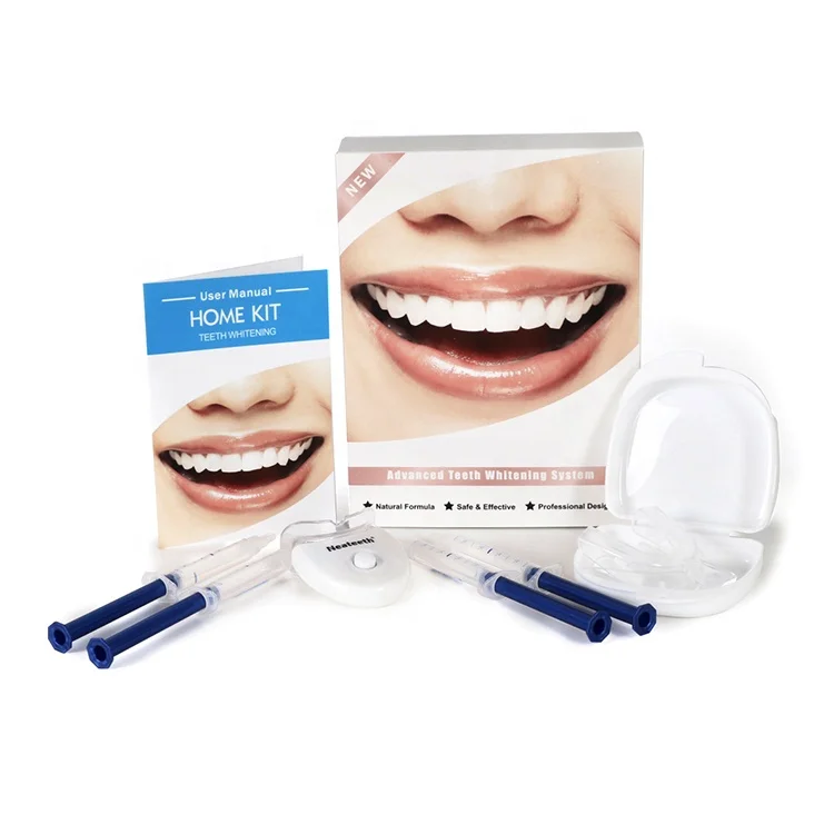 Neutral Packaging Wholesale White Teeth Portable Led Light Tooth Bleaching Gel Private Label Teeth Whitening Kits
