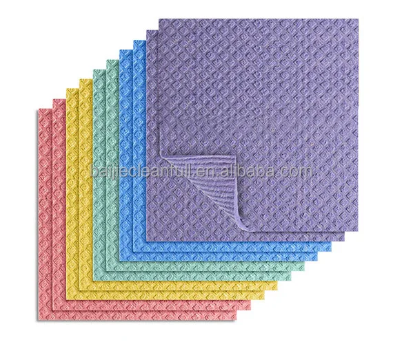 Шведская целлюлозная ткань для посуды необработанная одежда кухонная Чистящая губка из целлюлозы