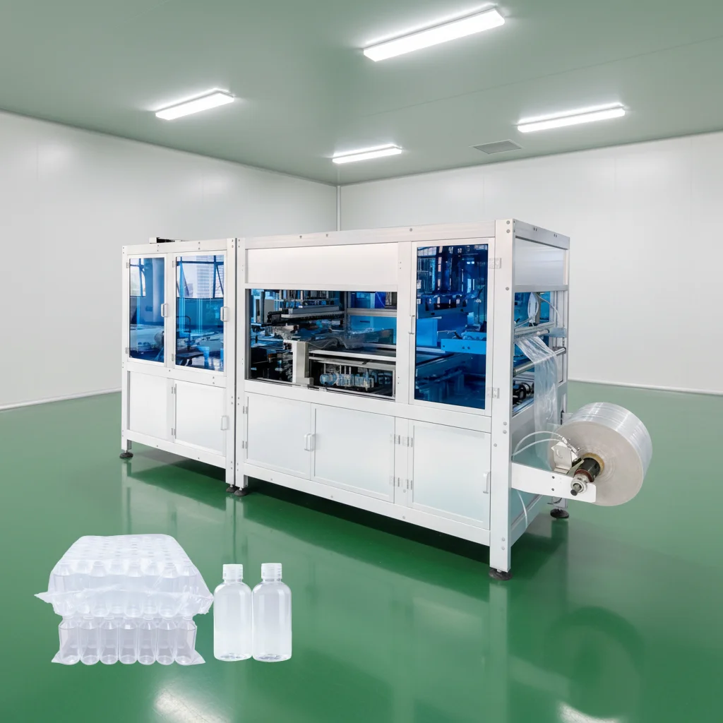 Automatic Plastic Bottle Packing Machinery Empty Bottle Bagging Packing Machine to Connect Blow Molding Machine